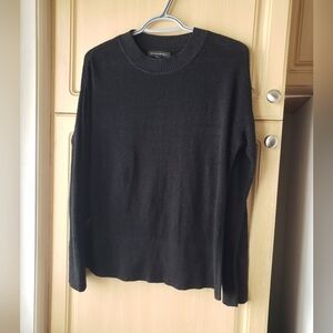 Banana Republic Linen Rayon Blend Women's Black Sweater